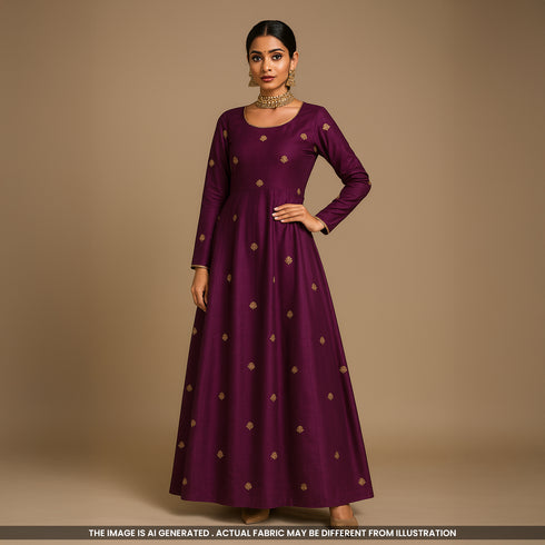 Pure Banarasi Silk Fabric-F4340